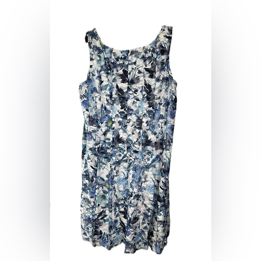 Perceptions Women's Short Sleeve Floral Midi Fit Dress